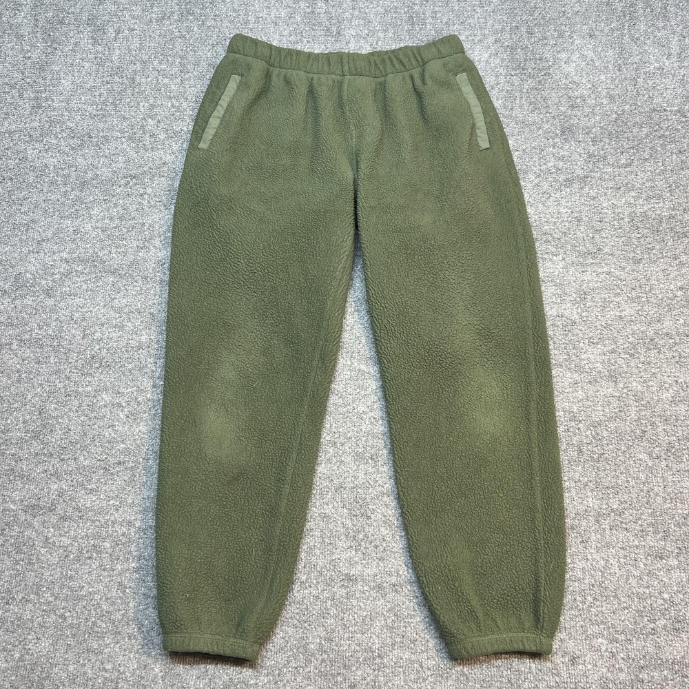 Katin Jogger Pants Mens M Green Fleece Elastic Waist Pockets Warm Lounge Casual